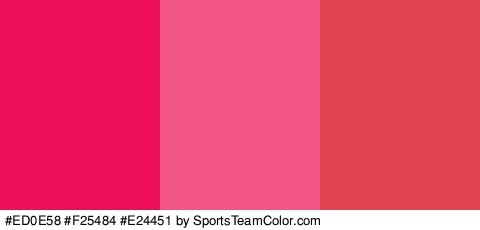 #ED0E58 #F25484 #E24451 Colors