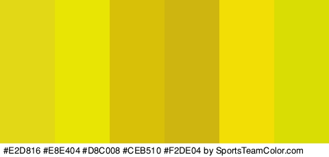 #E2D816 #E8E404 #D8C008 #CEB510 #F2DE04 #DADD04 Colors