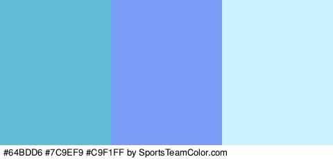 #64BDD6 #7C9EF9 #C9F1FF Colors