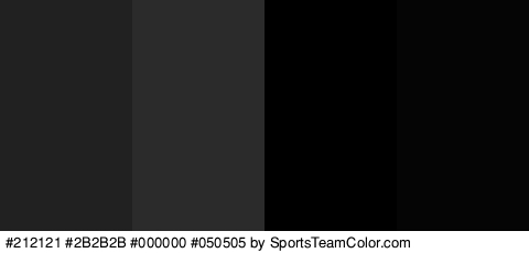 #212121 #2B2B2B #000000 #050505 Colors