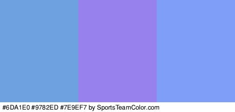 #6DA1E0 #9782ED #7E9EF7 Colors