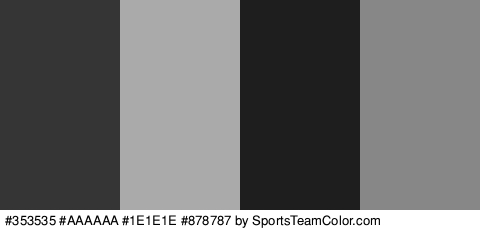 #353535 #AAAAAA #1E1E1E #878787 Colors