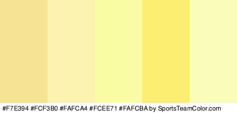 #F7E394 #FCF3B0 #FAFCA4 #FCEE71 #FAFCBA Colors