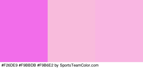 #F26DE9 #F9BBDB #F9B6E2 Colors