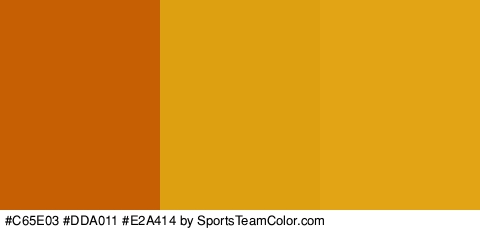 #C65E03 #DDA011 #E2A414 Colors