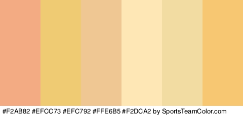 #F2AB82 #EFCC73 #EFC792 #FFE6B5 #F2DCA2 #F7C871 Colors