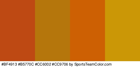 #BF4913 #B5770C #CC6002 #CC9706 Colors