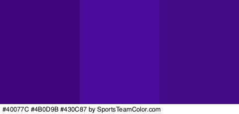 #40077C #4B0D9B #430C87 Colors