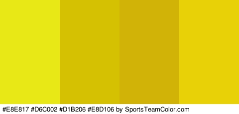 #E8E817 #D6C002 #D1B206 #E8D106 Colors