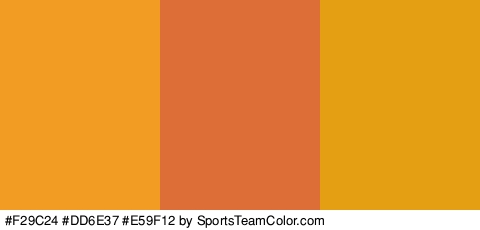 #F29C24 #DD6E37 #E59F12 Colors