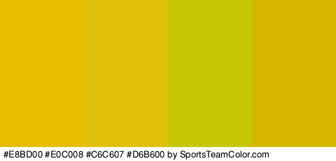 #E8BD00 #E0C008 #C6C607 #D6B600 Colors