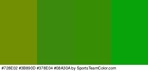 #728E02 #3B890D #378E04 #08A30A Colors