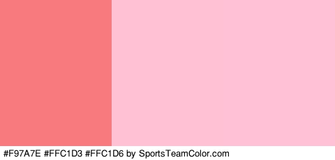 #F97A7E #FFC1D3 #FFC1D6 Colors