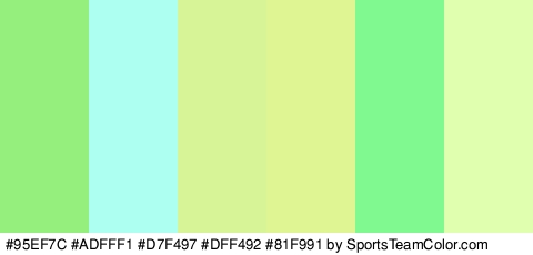 #95EF7C #ADFFF1 #D7F497 #DFF492 #81F991 #E0FFAF Colors