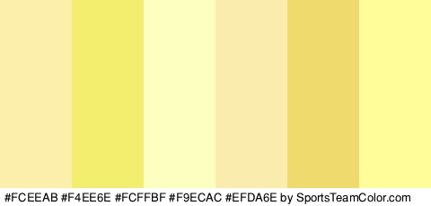 #FCEEAB #F4EE6E #FCFFBF #F9ECAC #EFDA6E #FFFD99 Colors