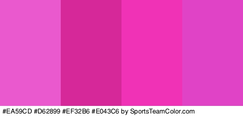 #EA59CD #D62899 #EF32B6 #E043C6 Colors