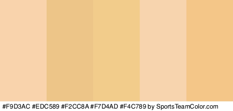 #F9D3AC #EDC589 #F2CC8A #F7D4AD #F4C789 Colors