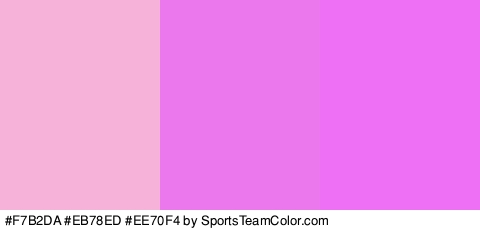 #F7B2DA #EB78ED #EE70F4 Colors