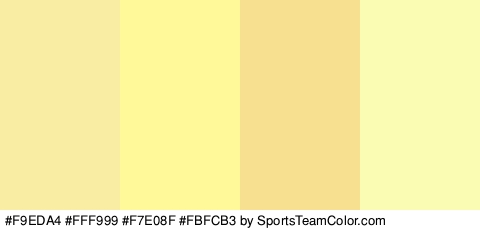 #F9EDA4 #FFF999 #F7E08F #FBFCB3 Colors