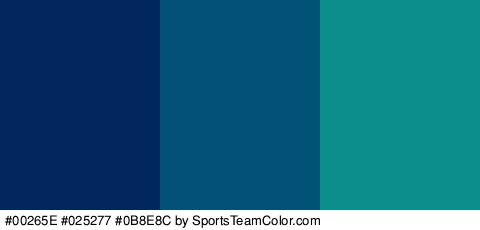 #00265E #025277 #0B8E8C Colors