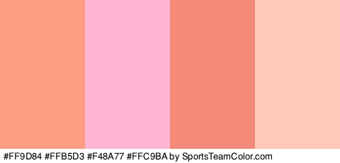 #FF9D84 #FFB5D3 #F48A77 #FFC9BA Colors