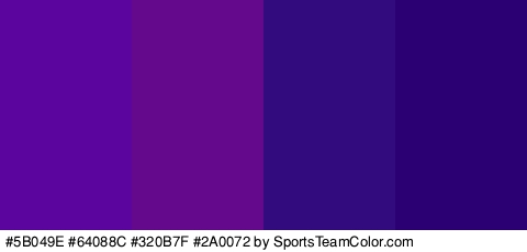 #5B049E #64088C #320B7F #2A0072 Colors