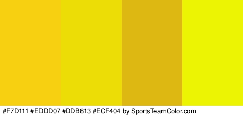 #F7D111 #EDDD07 #DDB813 #ECF404 Colors