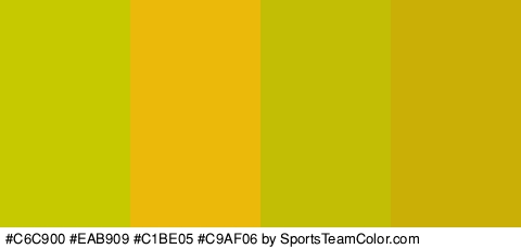 #C6C900 #EAB909 #C1BE05 #C9AF06 Colors