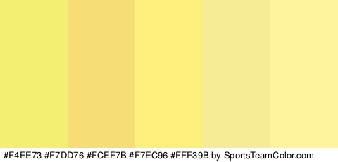 #F4EE73 #F7DD76 #FCEF7B #F7EC96 #FFF39B Colors