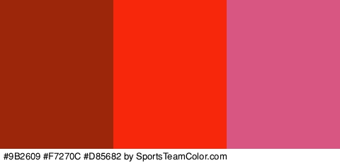 #9B2609 #F7270C #D85682 Colors