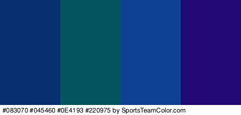 #083070 #045460 #0E4193 #220975 Colors