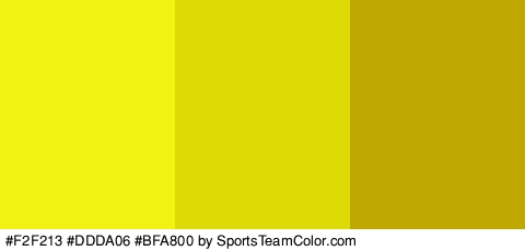 #F2F213 #DDDA06 #BFA800 Colors