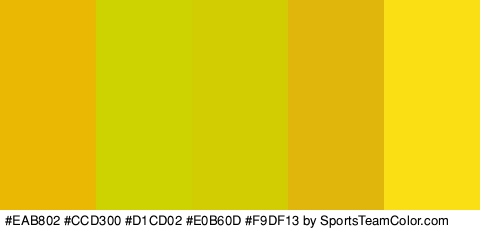 #EAB802 #CCD300 #D1CD02 #E0B60D #F9DF13 Colors