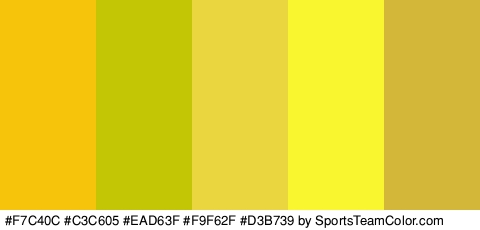 #F7C40C #C3C605 #EAD63F #F9F62F #D3B739 Colors