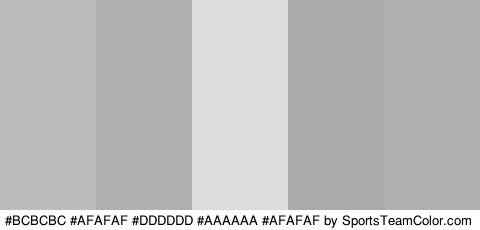 #BCBCBC #AFAFAF #DDDDDD #AAAAAA #AFAFAF Colors