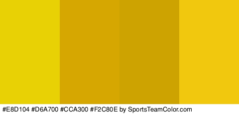 #E8D104 #D6A700 #CCA300 #F2C80E Colors