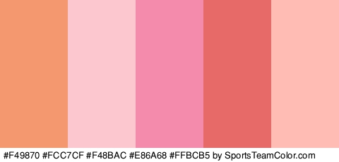 #F49870 #FCC7CF #F48BAC #E86A68 #FFBCB5 Colors