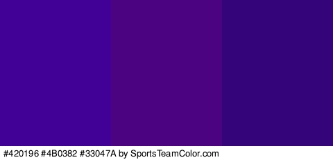 #420196 #4B0382 #33047A Colors