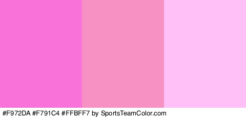 #F972DA #F791C4 #FFBFF7 Colors