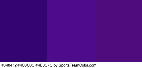 #340472 #4C0C8C #4E0C7C Colors