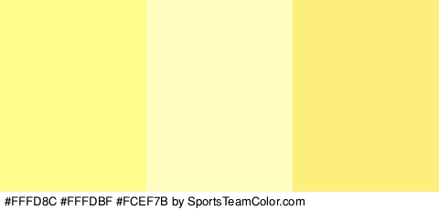 #FFFD8C #FFFDBF #FCEF7B Colors