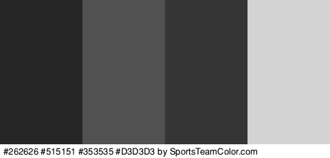 #262626 #515151 #353535 #D3D3D3 Colors