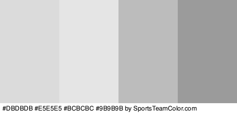 #DBDBDB #E5E5E5 #BCBCBC #9B9B9B Colors