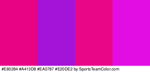 #E80284 #A413D8 #EA0787 #E20DE2 Colors