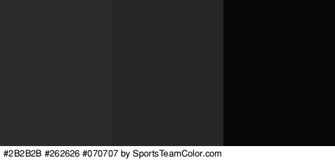 #2B2B2B #262626 #070707 Colors