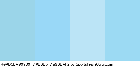 #9AD5EA #99D9F7 #BBE5F7 #9BDAF2 Colors