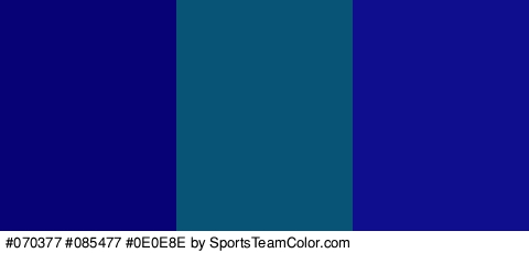 #070377 #085477 #0E0E8E Colors