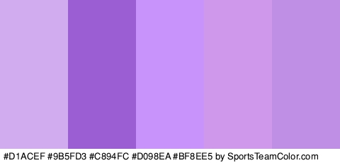 #D1ACEF #9B5FD3 #C894FC #D098EA #BF8EE5 Colors