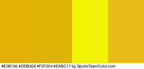 #E0B106 #DDB308 #F2F204 #EABC17 Colors