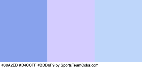 #89A2ED #D4CCFF #BDD6F9 Colors